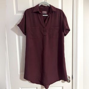 Universal Threads T-Shirt Dress - Burgundy - Small